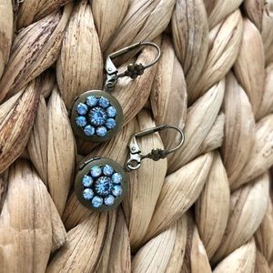 Vintage style locket earrings